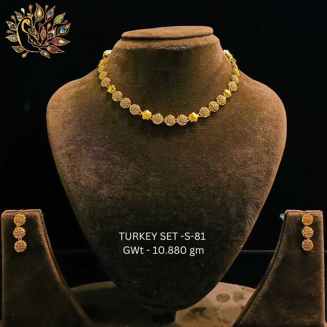 TURKEY SET-S-81 - Turkey Necklace Sets Sarafa Bazar India