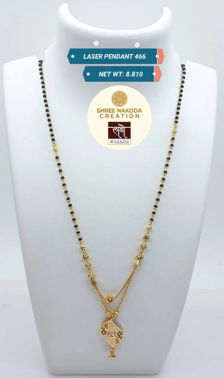 Laser Pendant Mangalsutra Sarafa Bazar