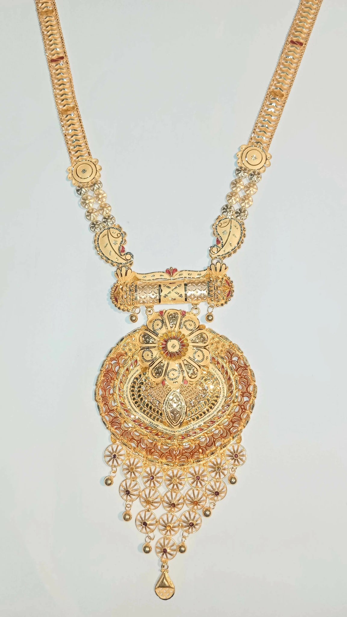 Gold Long Set Sarafa Bazar India