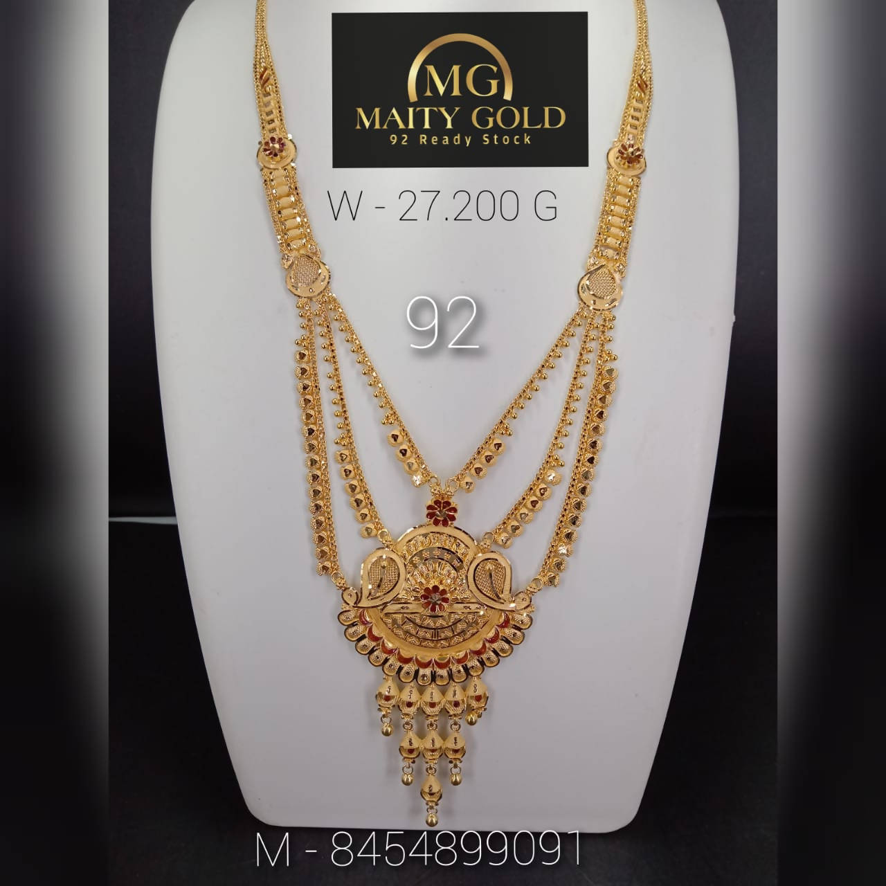 Gold Long Set Sarafa Bazar India