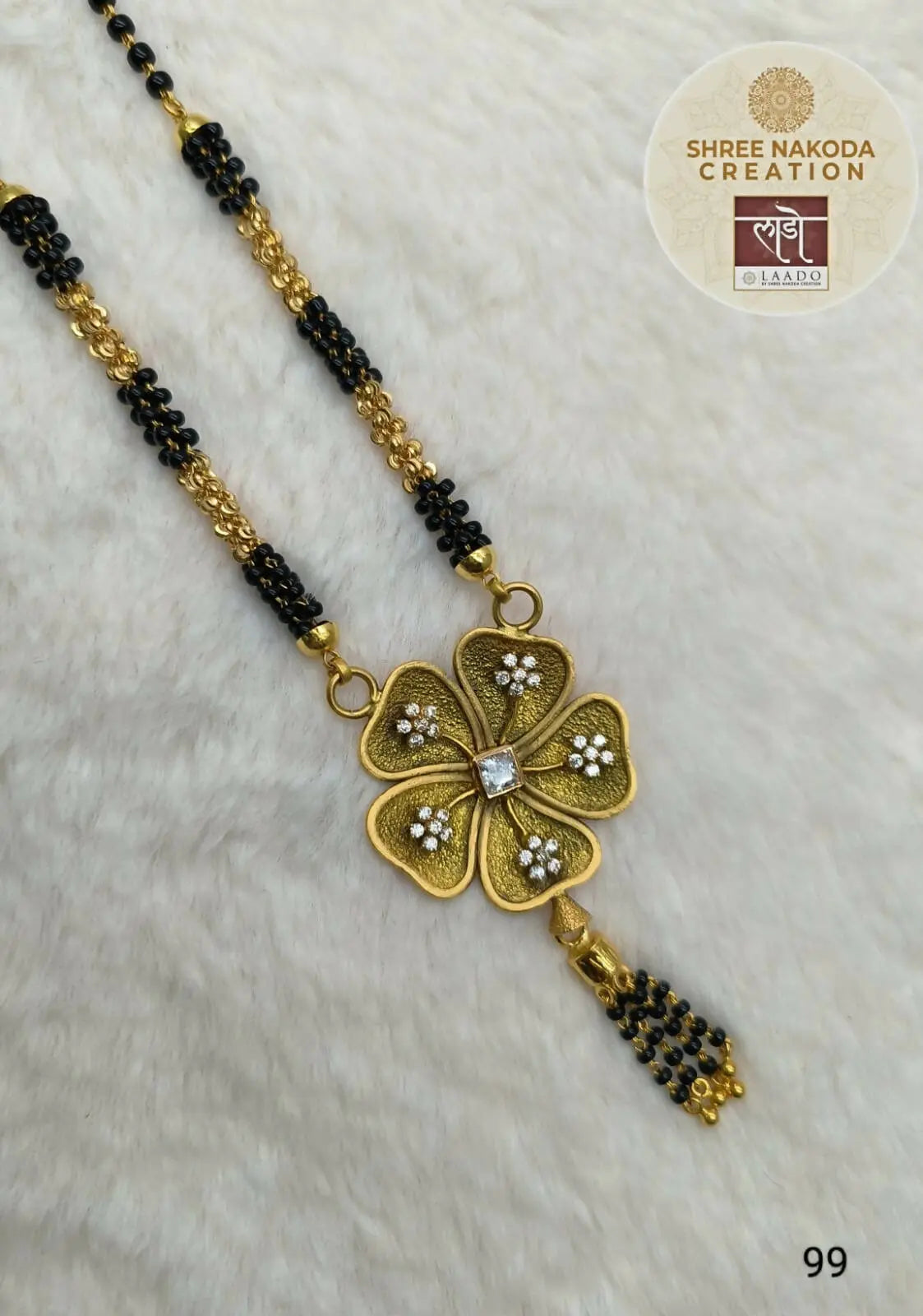 Kundan Antique Mangalsutra Sarafa Bazar India