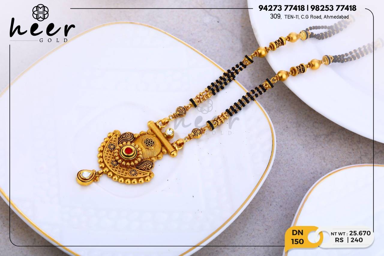 Antique Kundan Mangalsutra Sarafa Bazar