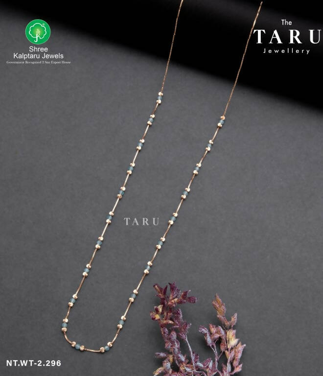 Italian Rose Gold Ladies Chain Sarafa Bazar India