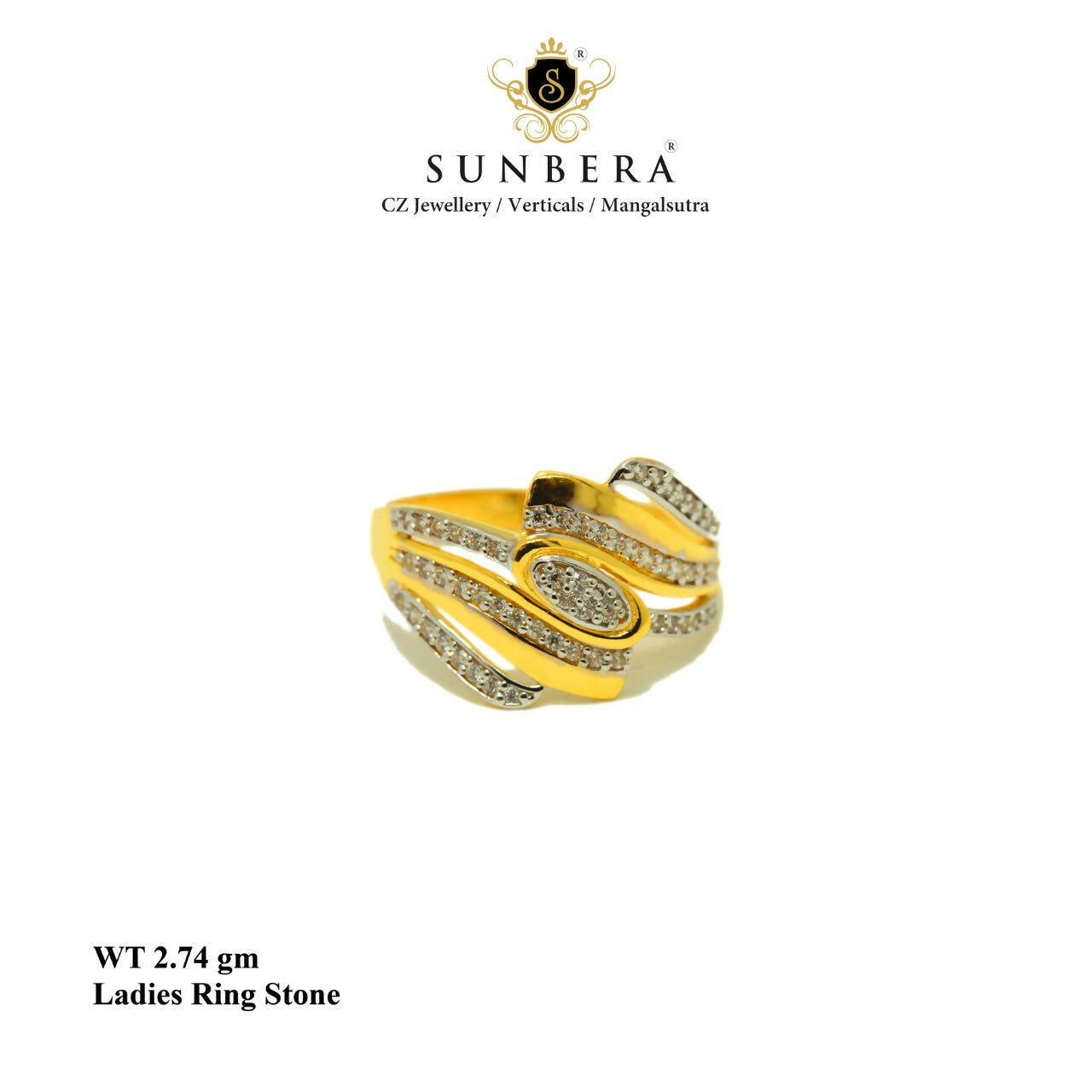 Ladies Stone Ring Sarafa Bazar India