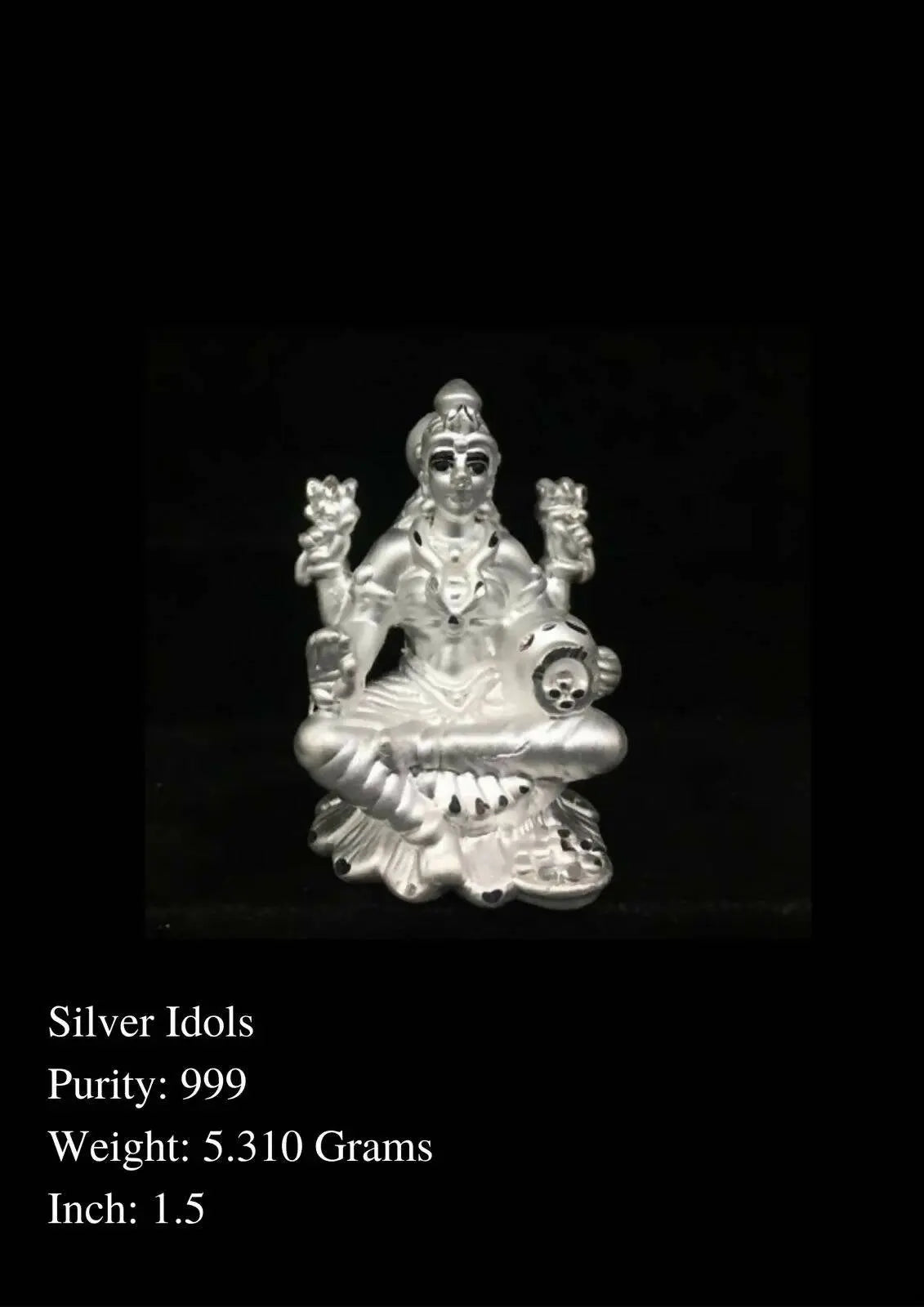 999 Silver Idols Sarafa Bazar India