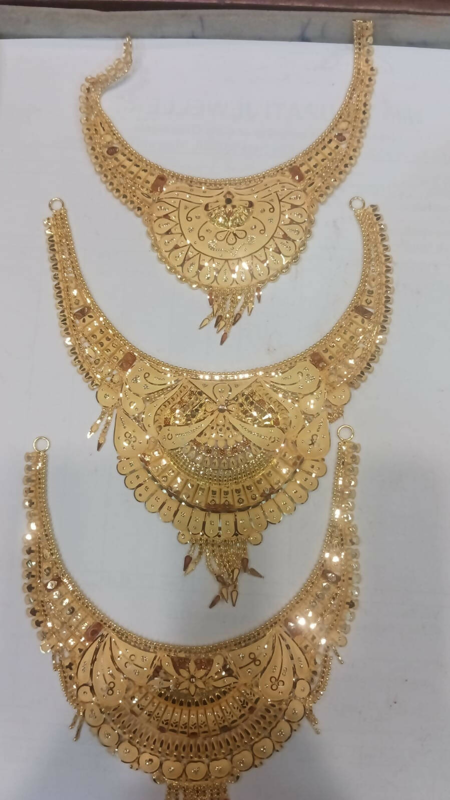 Gold Necklace Sarafa Bazar India