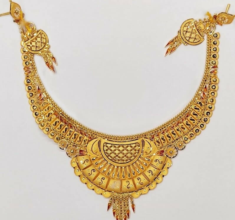 Gold Necklace Sarafa Bazar India