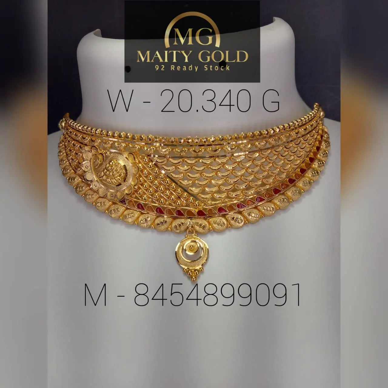 Gold Choker Sarafa Bazar India