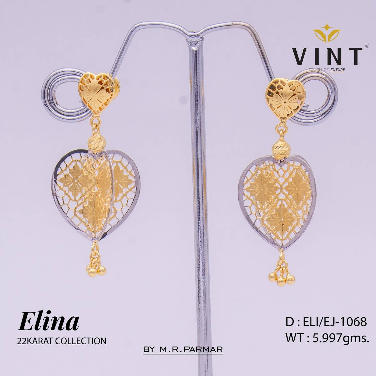 Elina Indo Italian Laser CNC Earring Sarafa Bazar India