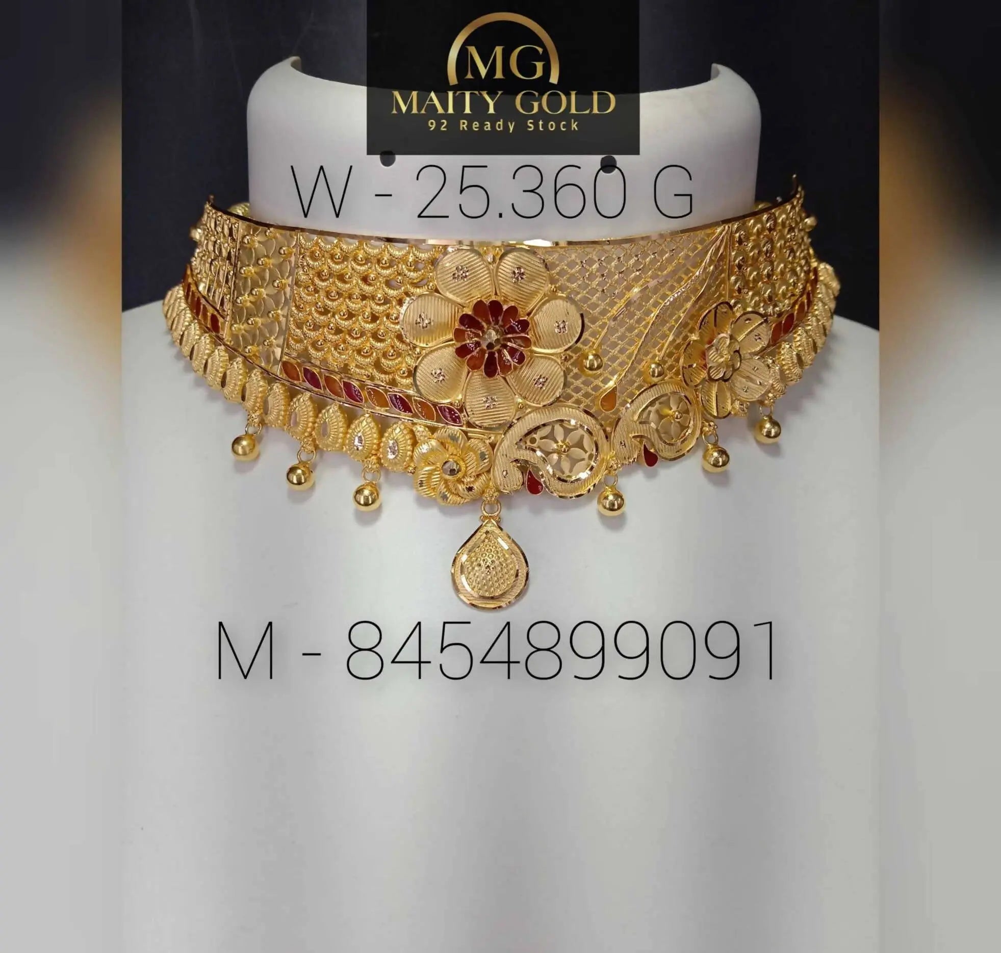 Gold Choker Sarafa Bazar India