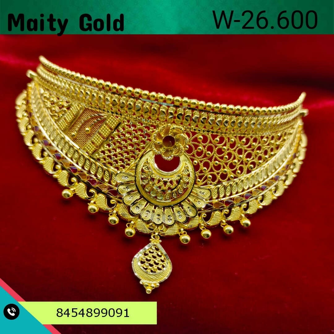 Gold Choker Sarafa Bazar India