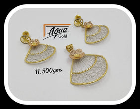 22kt Turkish Flora Pandent Sets Sarafa Bazar