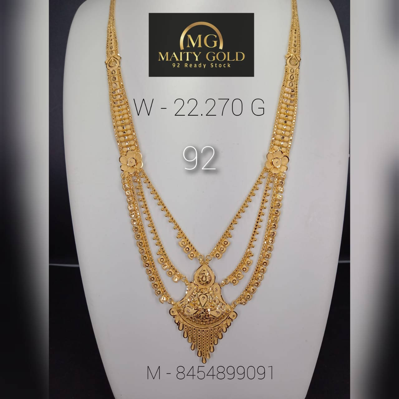 Gold Long Set Sarafa Bazar India