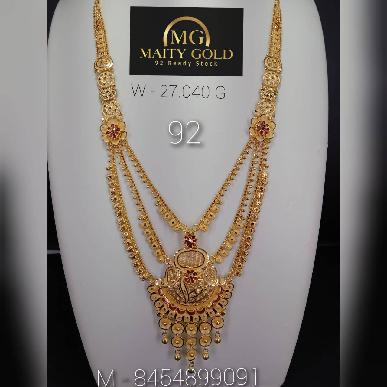 Gold Long Set Sarafa Bazar India