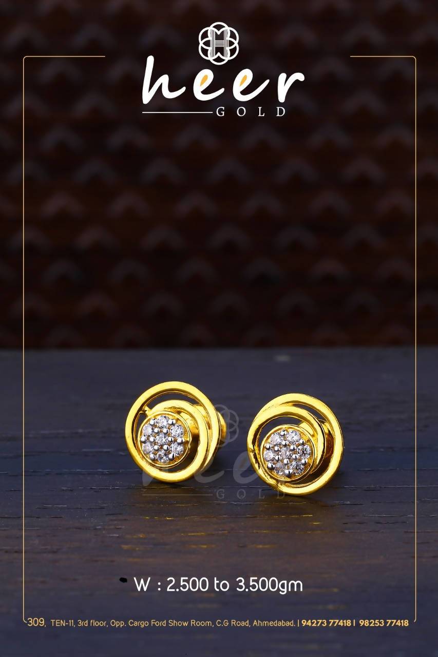 CZ Casting Earrings Sarafa Bazar