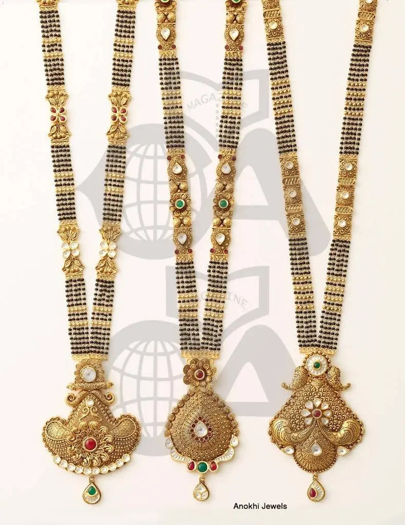 Kundan Antique Mangalsutra Sarafa Bazar