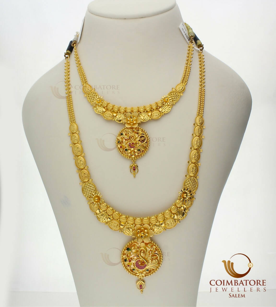 Gold Necklace & Long Set Sarafa Bazar India