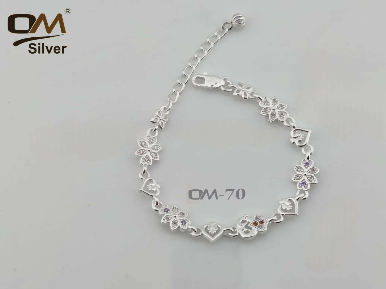 Silver Ladies Bracelet Sarafa Bazar India