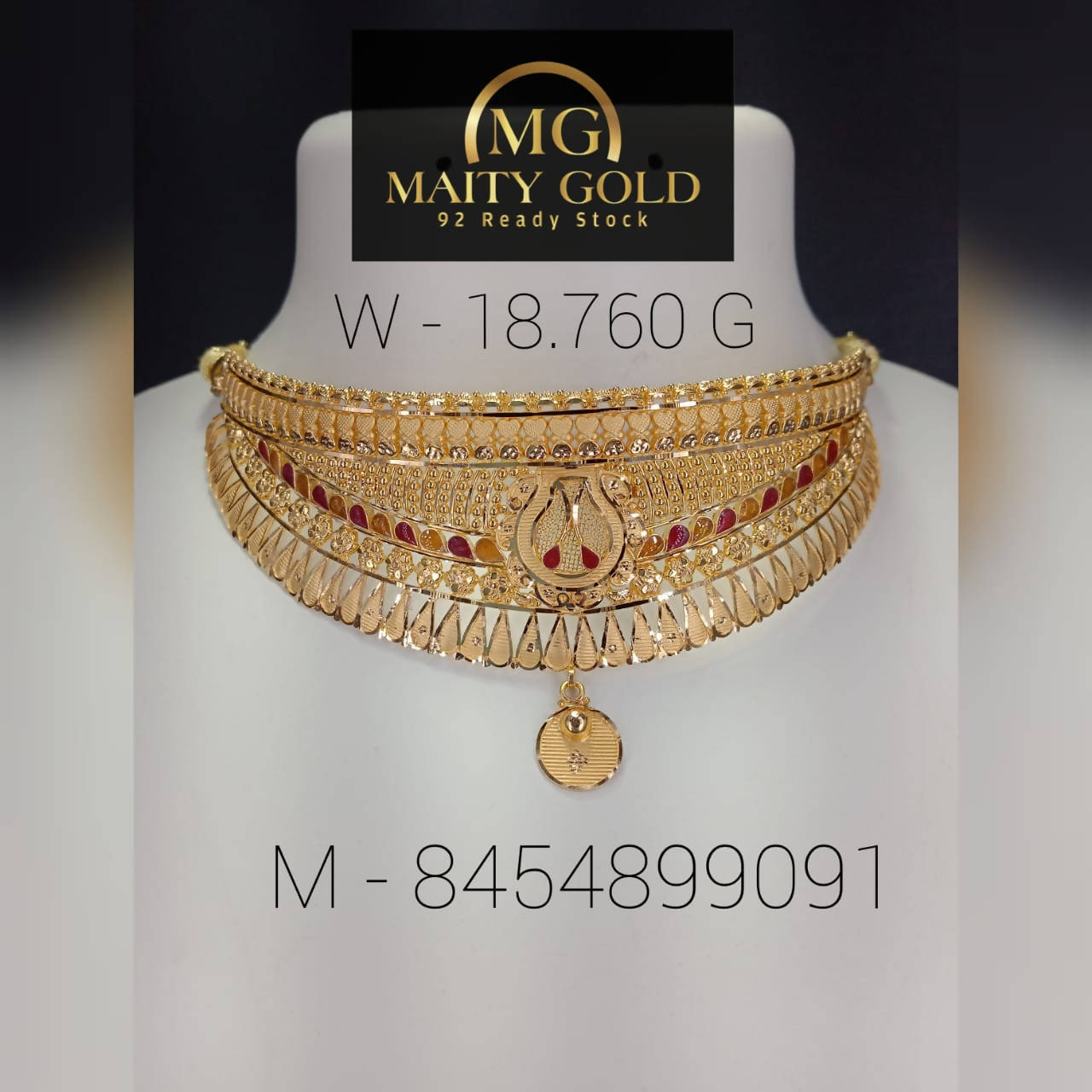 Gold Choker Sarafa Bazar India