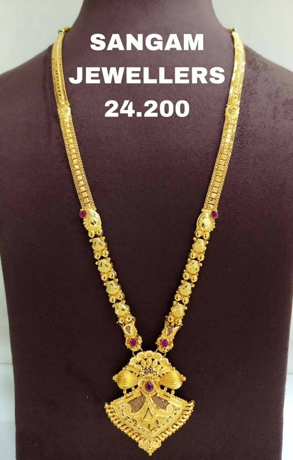 Gold Long Set Sarafa Bazar India