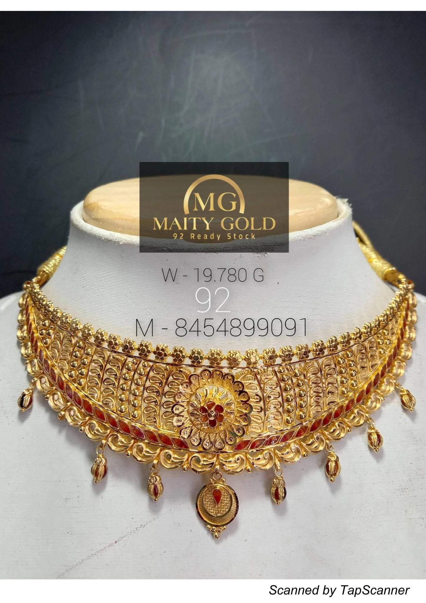 Gold Choker Sarafa Bazar India