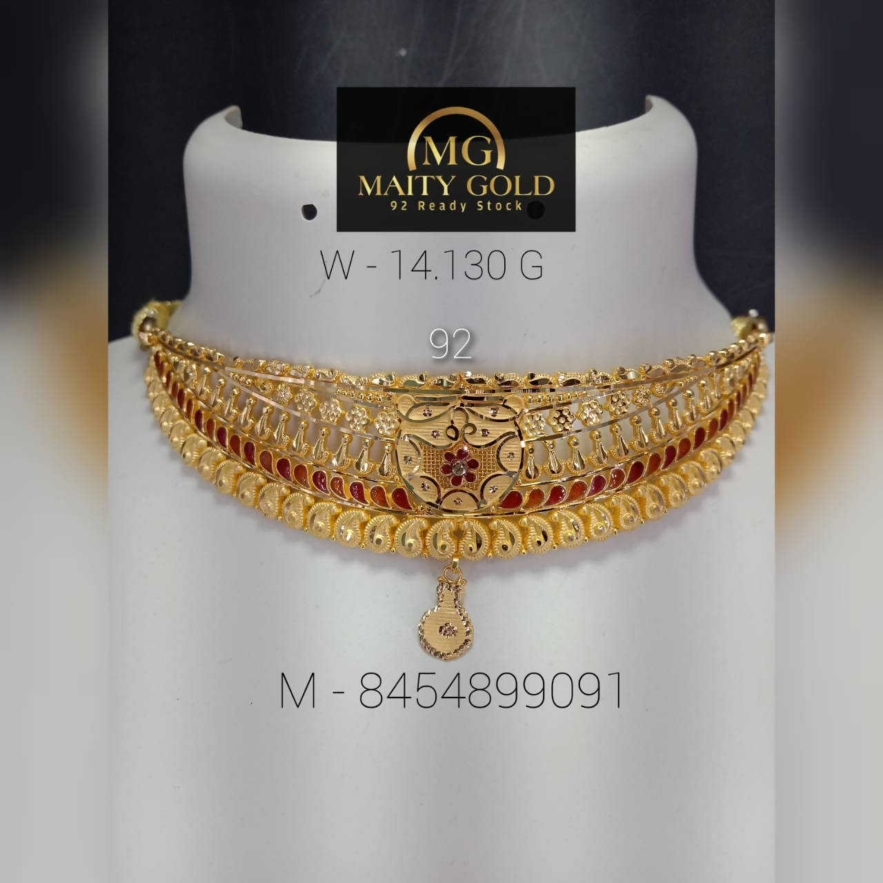 Gold Choker Sarafa Bazar India