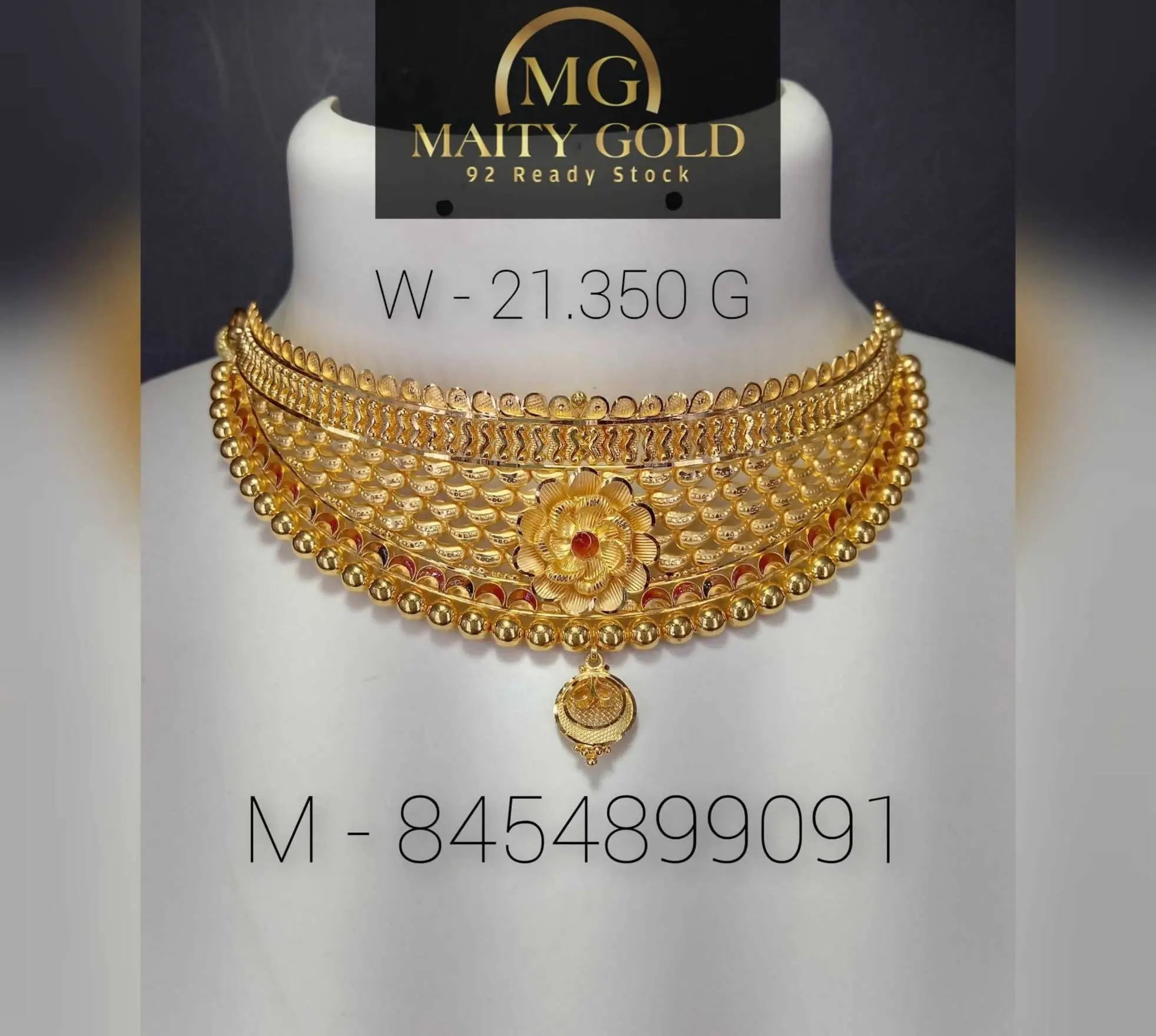 Gold Choker Sarafa Bazar India