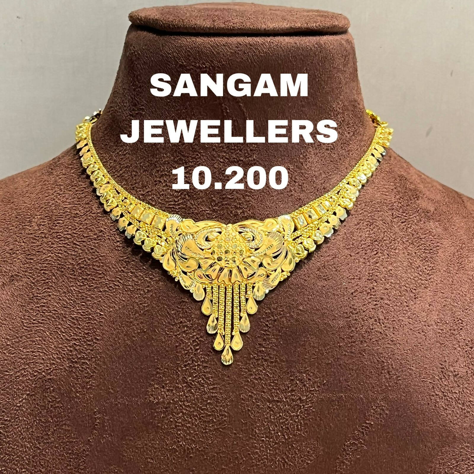 Gold Necklace Sarafa Bazar India