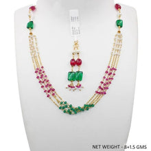 Gold Beads Chain with Earrings Sarafa Bazar