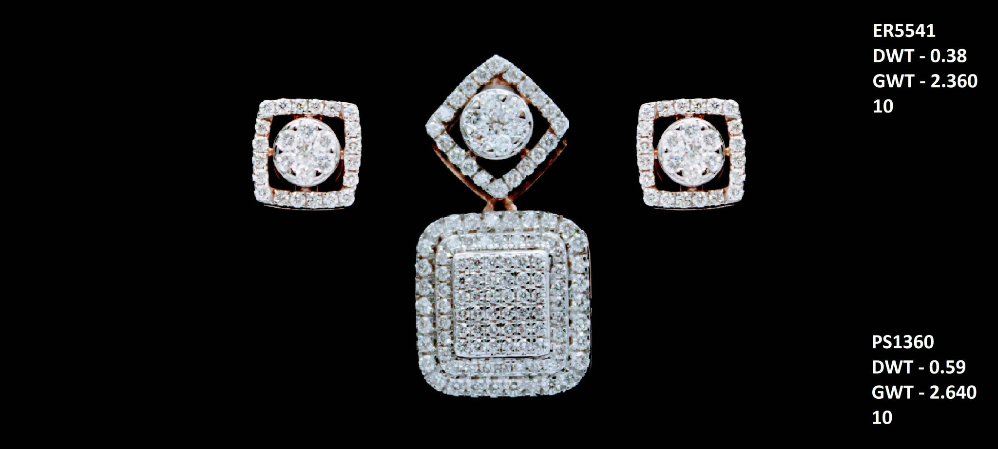 Diamond Pendant Set Sarafa Bazar India