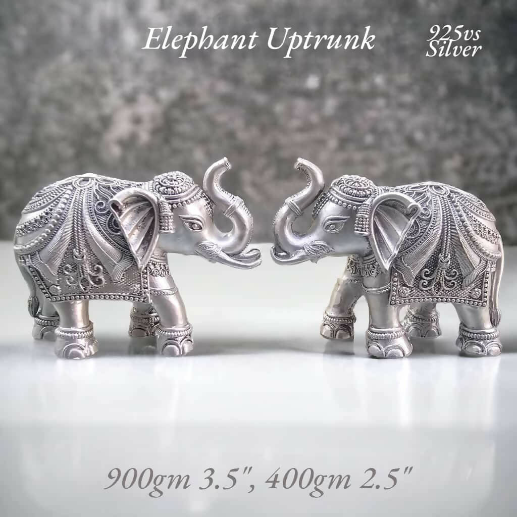 925 Silver Elephant Uptrunk Sarafa Bazar India