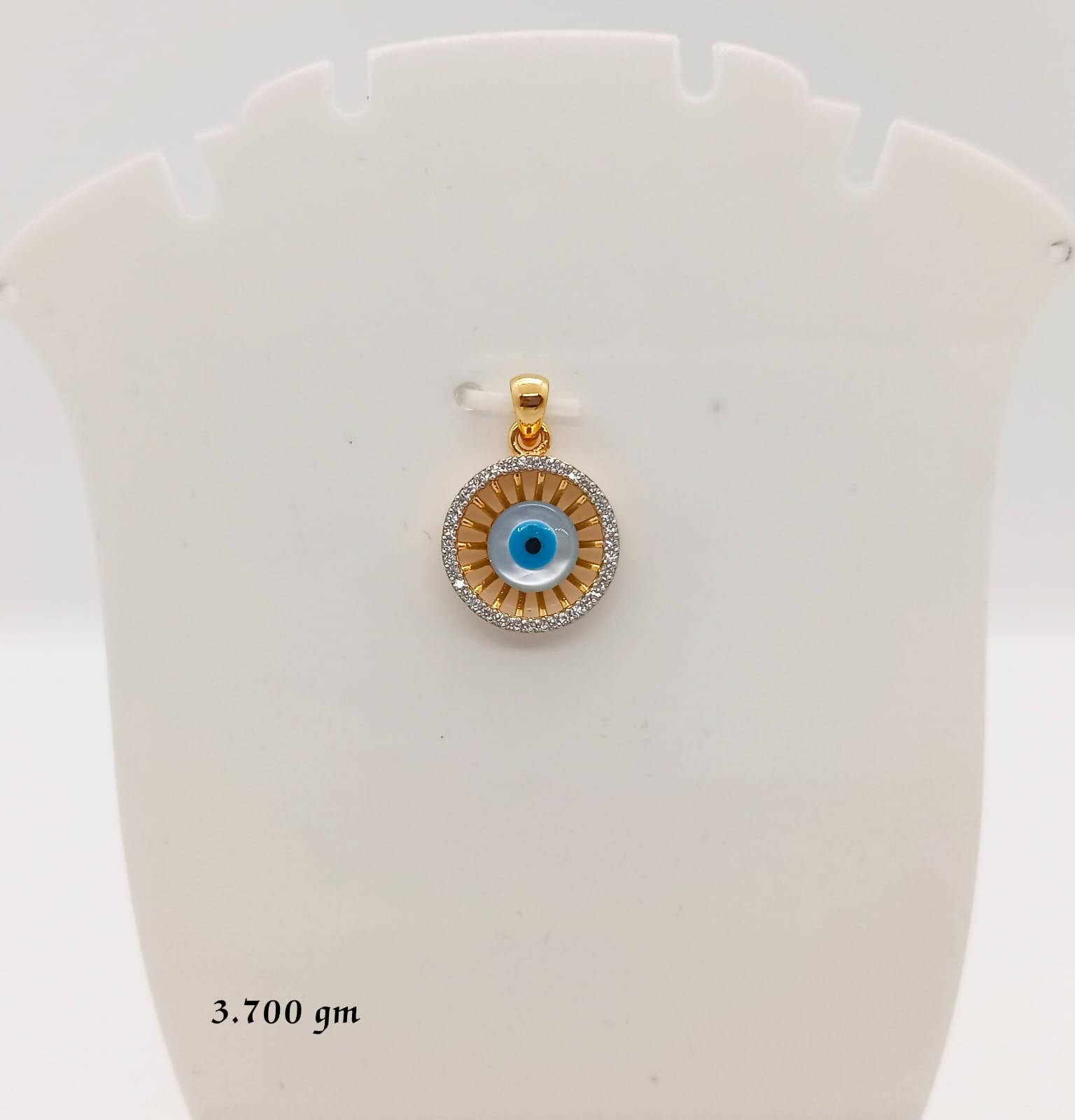 92 CZ Evil Eye Pendant Sarafa Bazar India