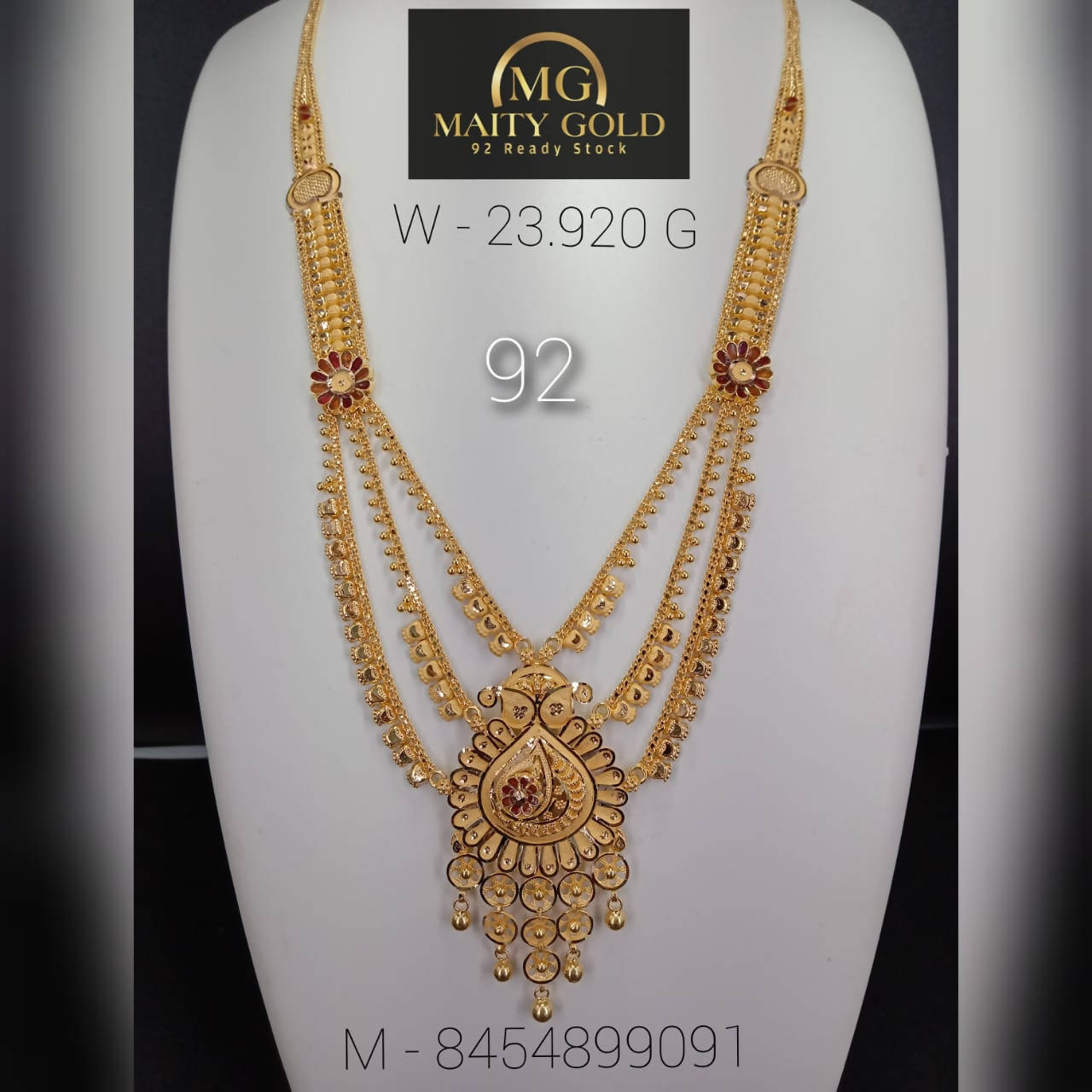 Gold Long Set Sarafa Bazar India