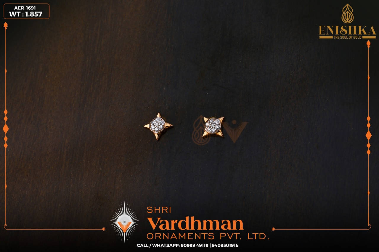 CZ Casting Earring Sarafa Bazar India