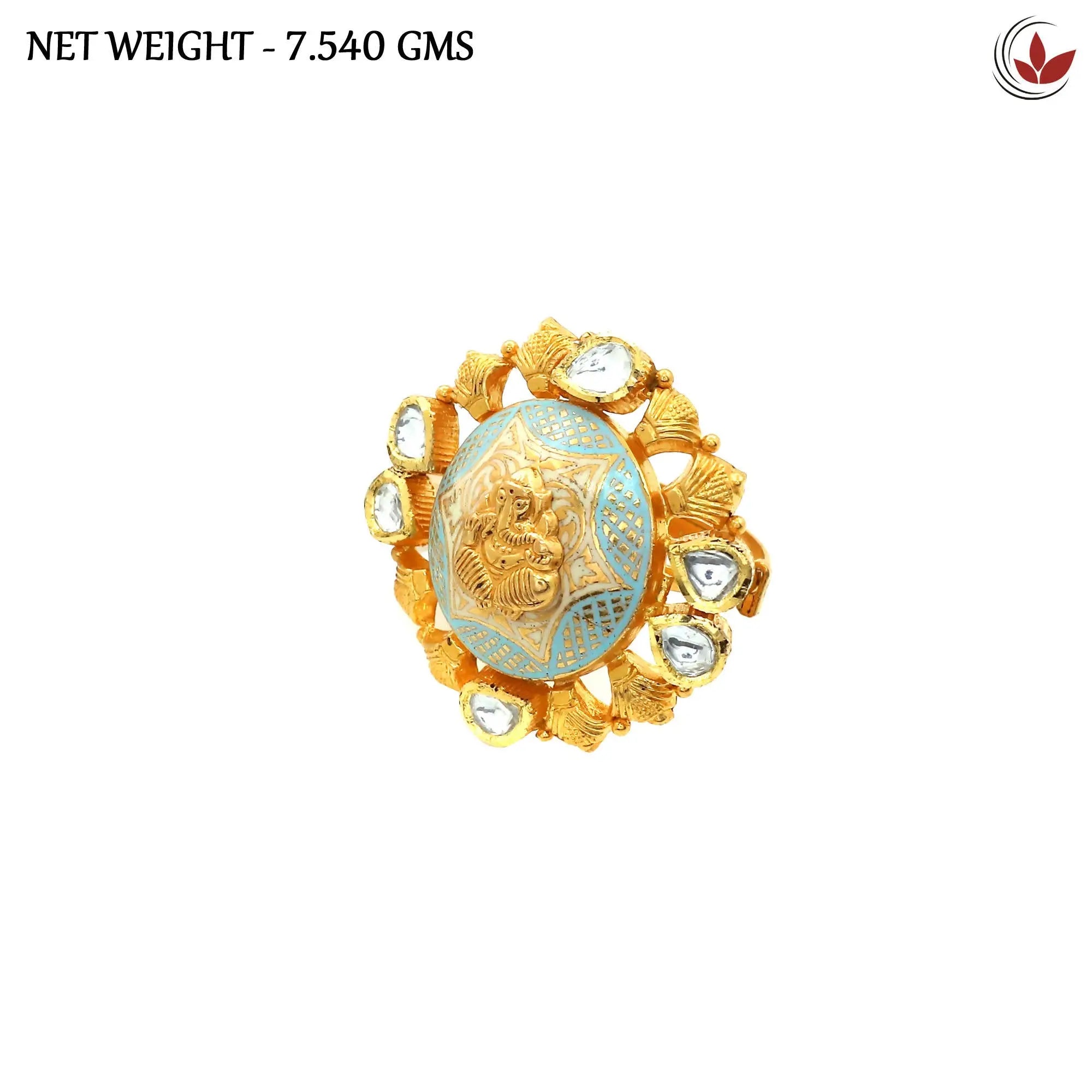 Kundan Ladies Ring Sarafa Bazar India