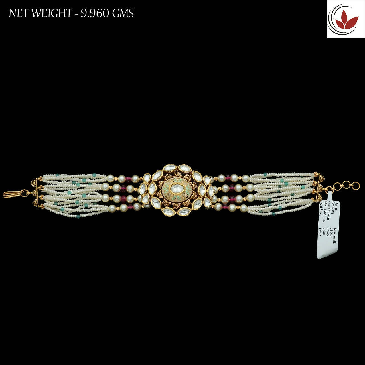 Kundan Antique Jadau Bracelet Sarafa Bazar India