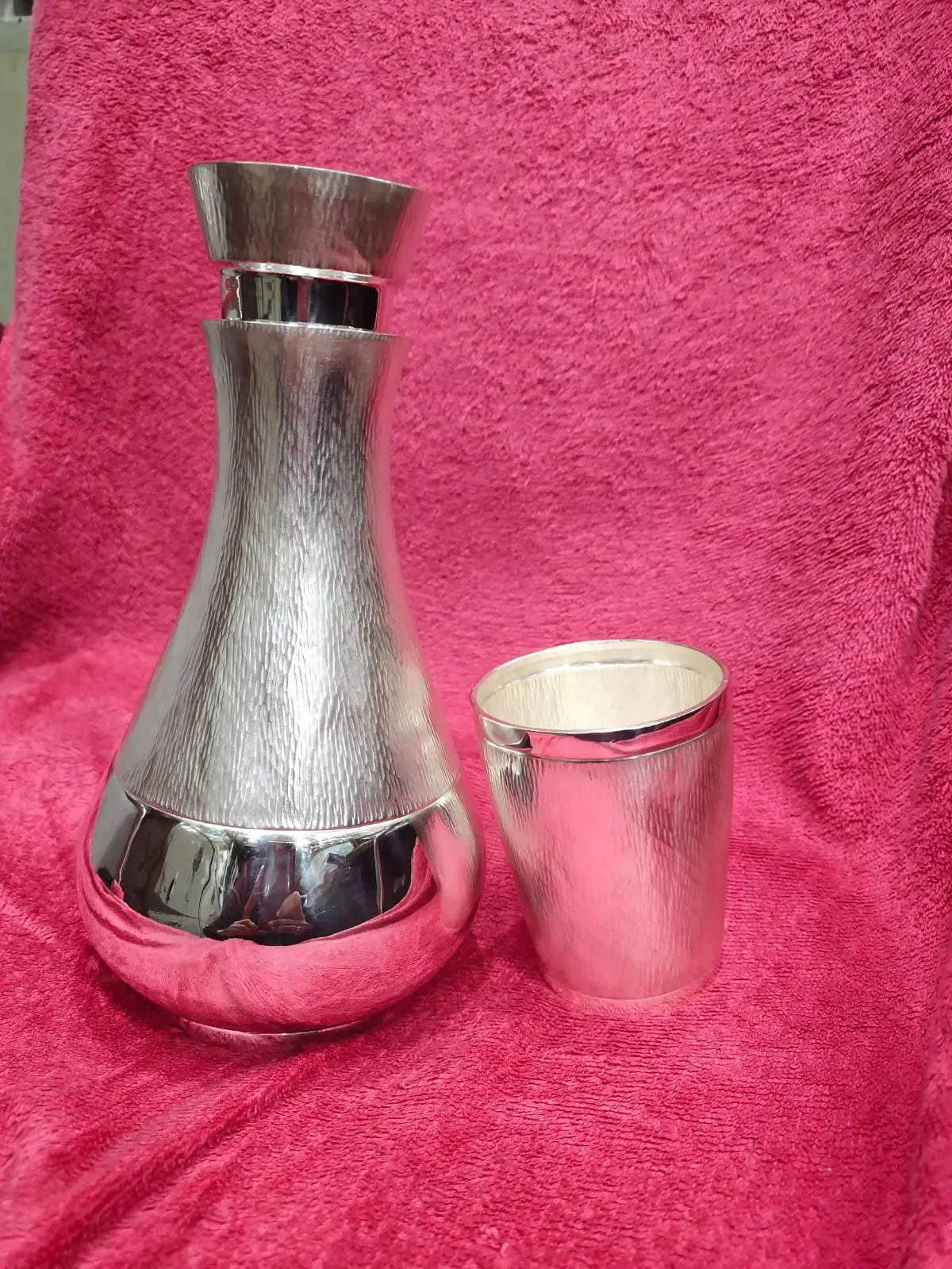 Silver Jug and Glass Sarafa Bazar India