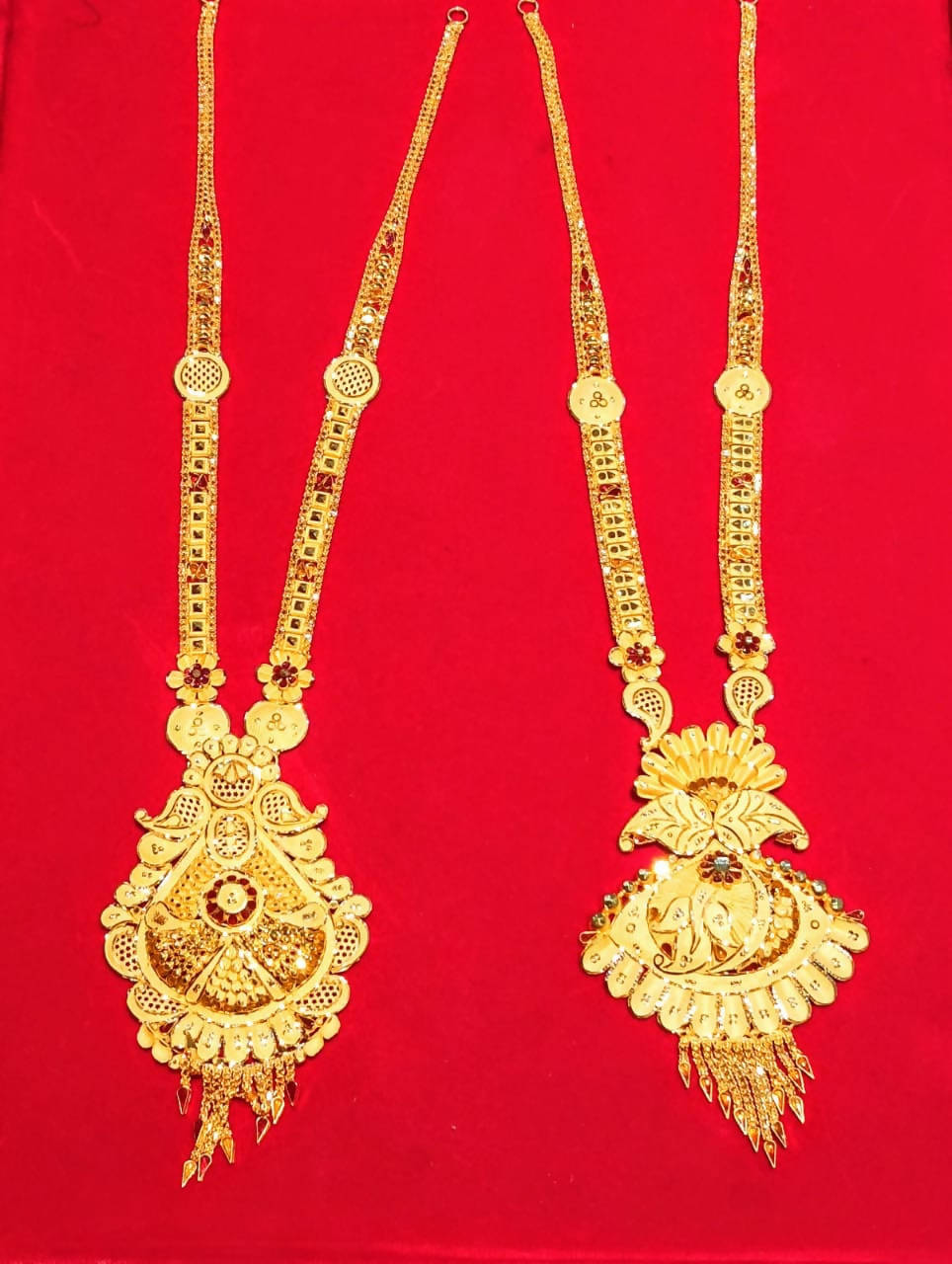 Gold Long Set Sarafa Bazar India