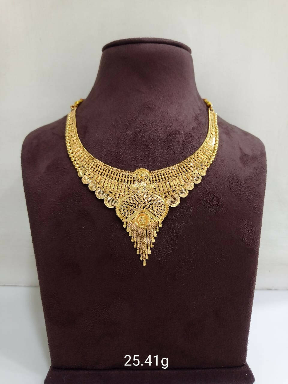 Gold Necklace Sarafa Bazar India