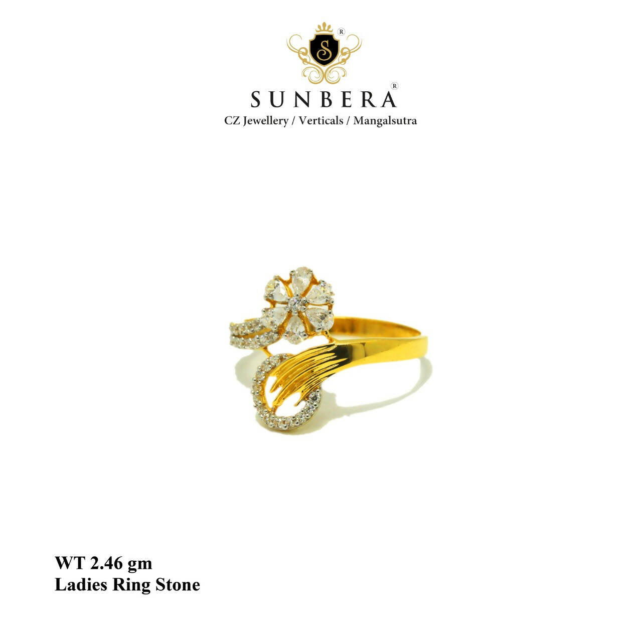 Ladies Stone Ring Sarafa Bazar India