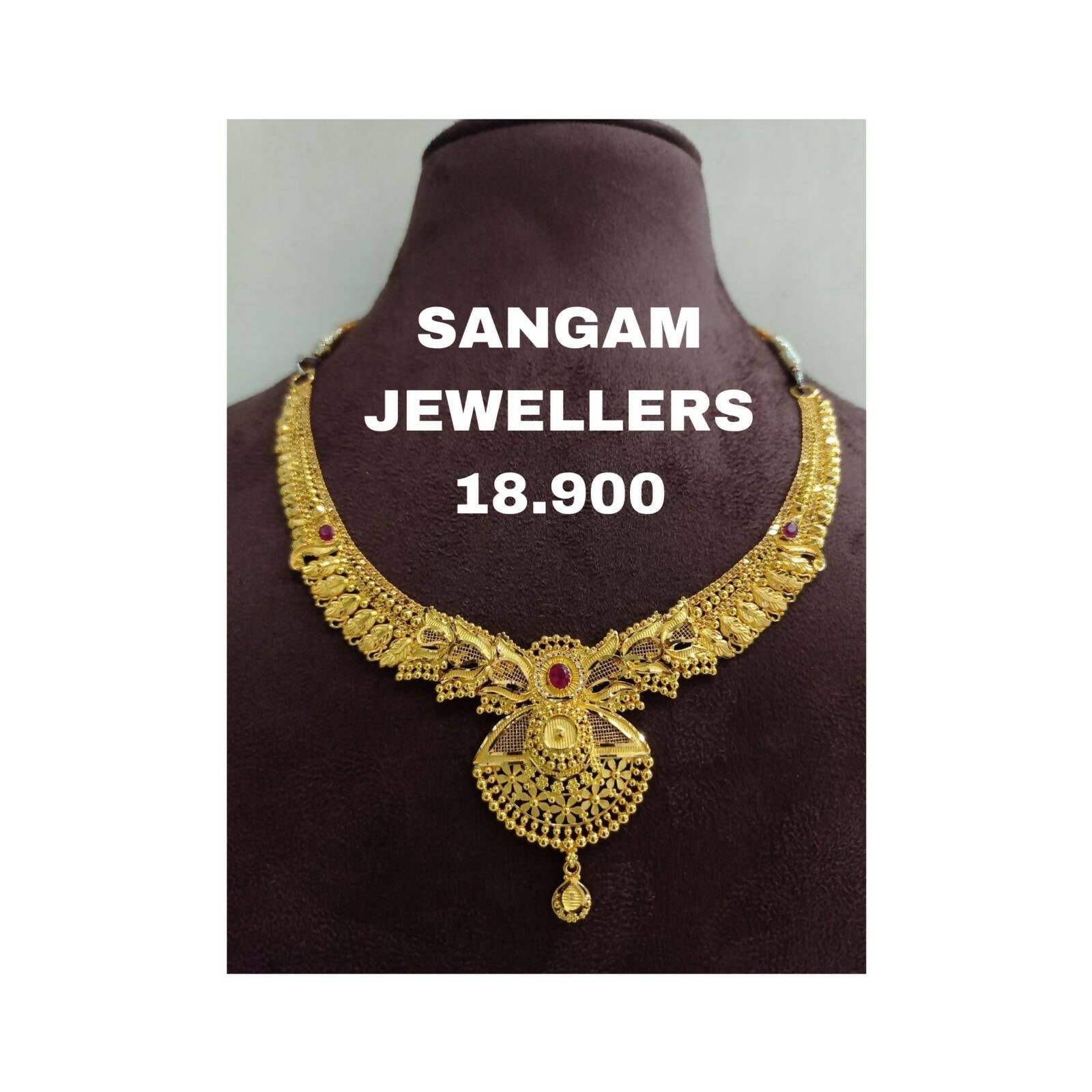 Gold Necklace Sarafa Bazar India