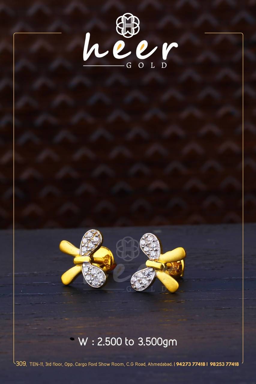 CZ Casting Earrings Sarafa Bazar