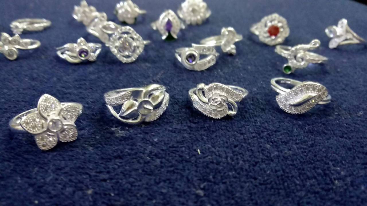 Silver Micro Rings Sarafa Bazar