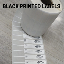 SINGLE Color Printed Jewellery Labels Sarafa Bazar India