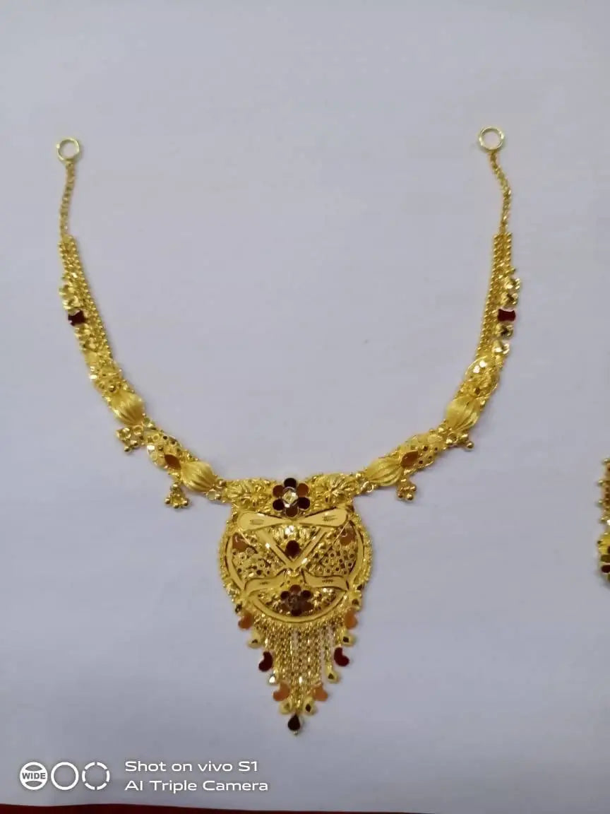 Gold Necklace Sarafa Bazar India