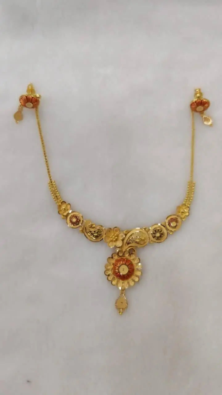 Gold Necklace Sarafa Bazar India