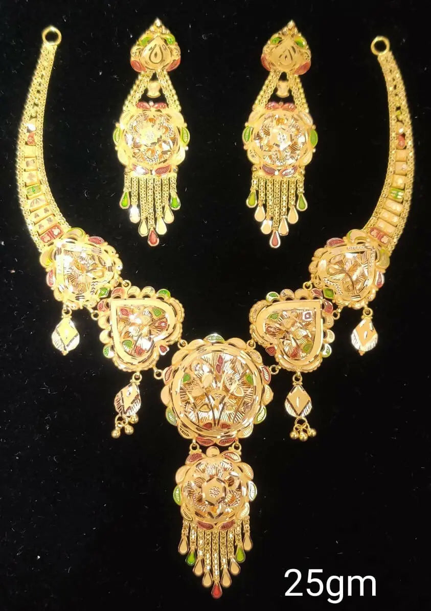 Gold Necklace Sarafa Bazar India