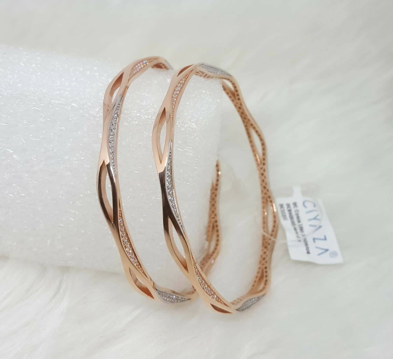 Rose Gold Bangles Sarafa Bazar India