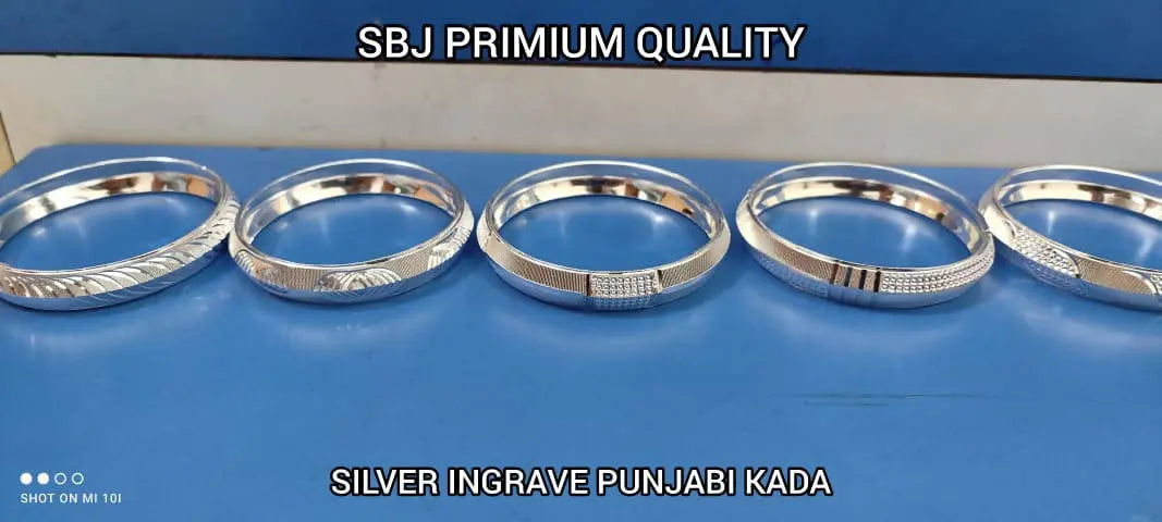 Silver Punjabi Kada Sarafa Bazar India
