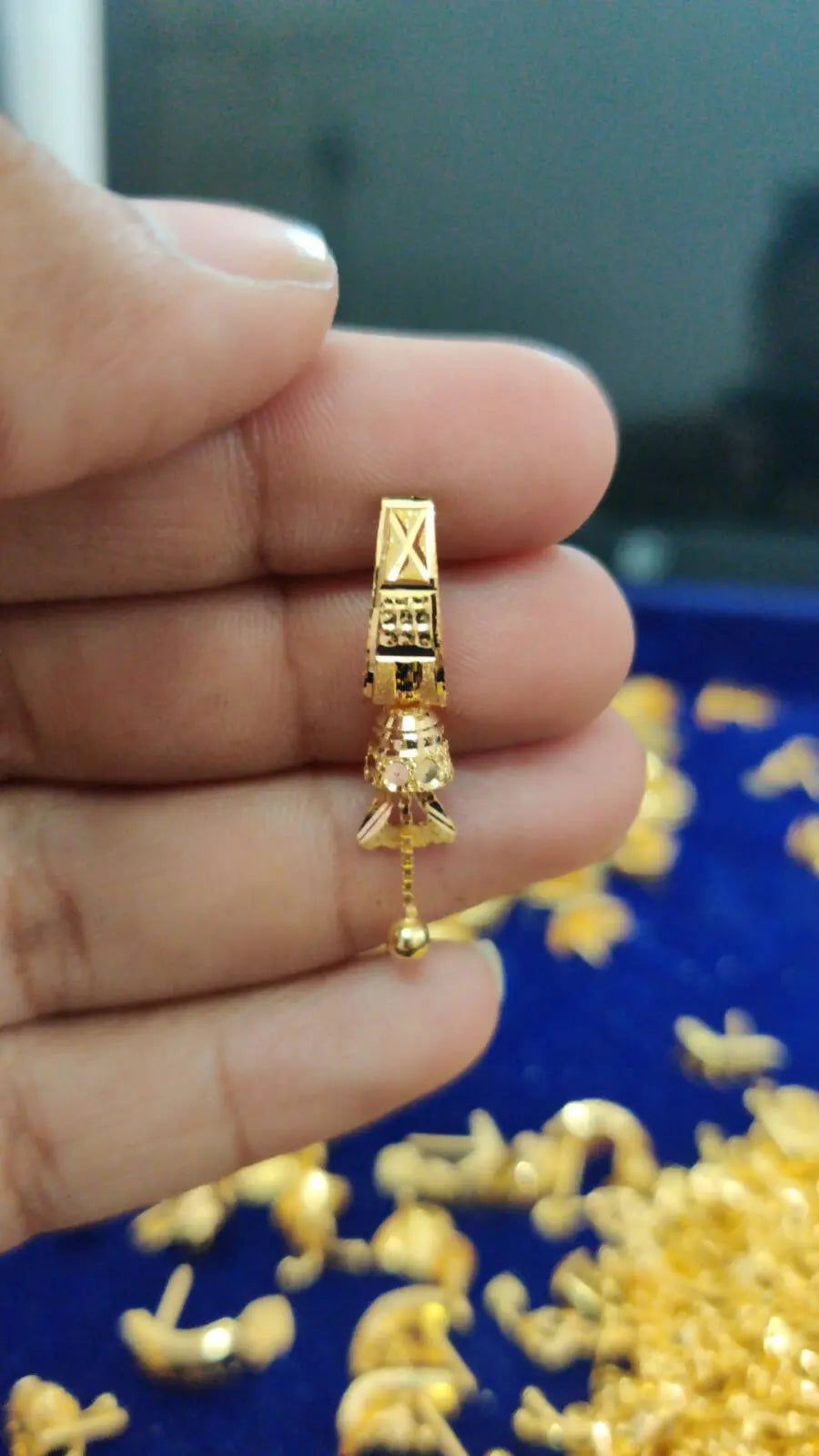 22k Gold Earrings Handmade Jewelry, Traditional Indian Earrings, Vintage  Design EARRINGS, Antique Vintage Design Beautiful Fabulous Earrings - Etsy  Sweden